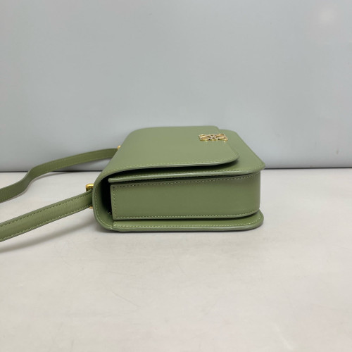 Loewe Medium Goya Flap Bag Smooth Calfskin Green Loewe Medium Goya Flap Bag Smooth Calfskin Green