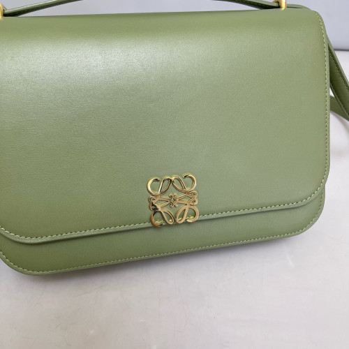 Loewe Medium Goya Flap Bag Smooth Calfskin Green Loewe Medium Goya Flap Bag Smooth Calfskin Green