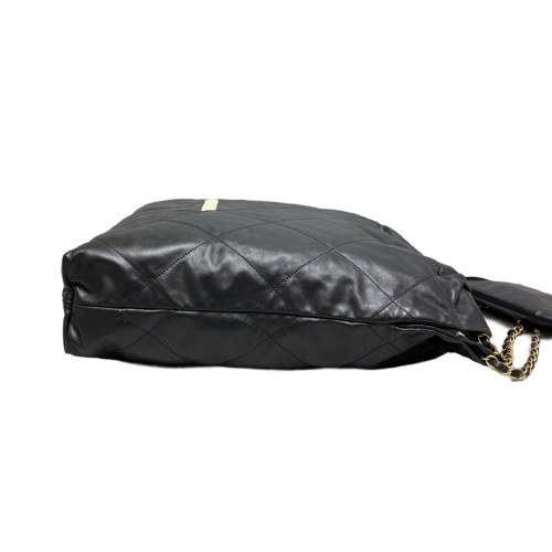 Chanel Quilted Medium 22 Calfskin Black