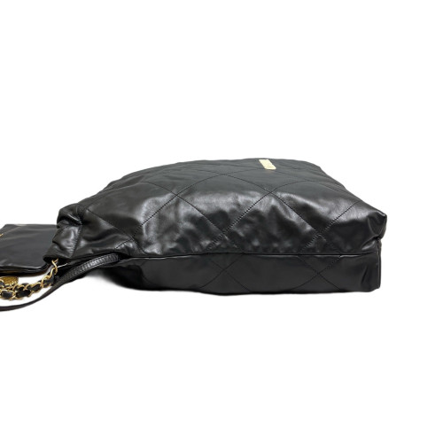 Chanel Quilted Medium 22 Calfskin Black