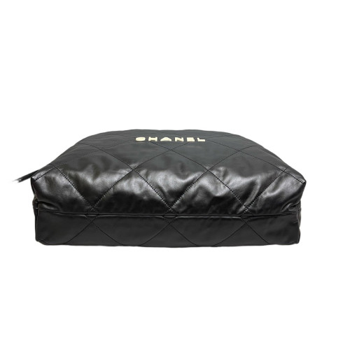 Chanel Quilted Medium 22 Calfskin Black