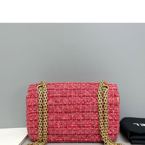 Chanel 2.55 224 Reissue Flap Tweed Pink