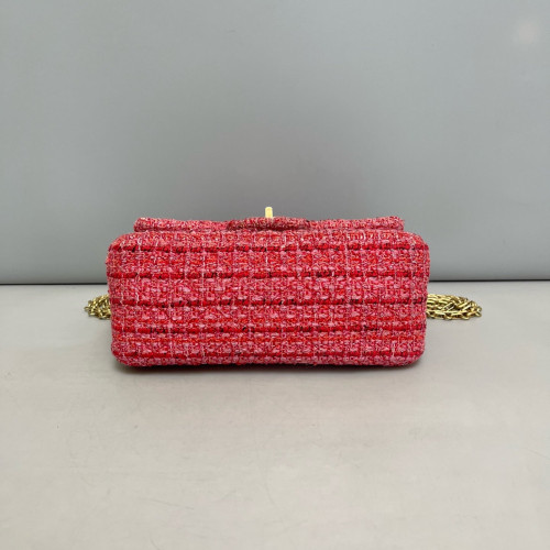 Chanel 2.55 224 Reissue Flap Tweed Pink