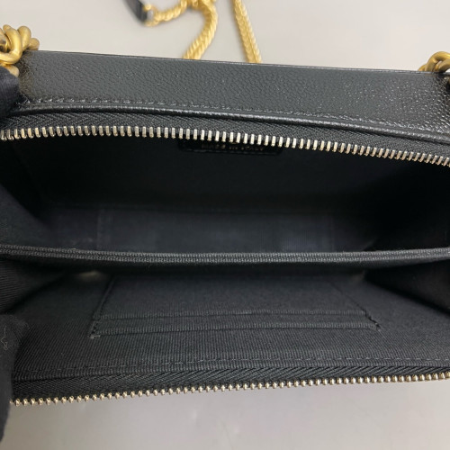 Chanel Quilted Boy Camera Case Grained Calfskin Black Chanel Quilted Boy Camera Case Grained Calfskin Black