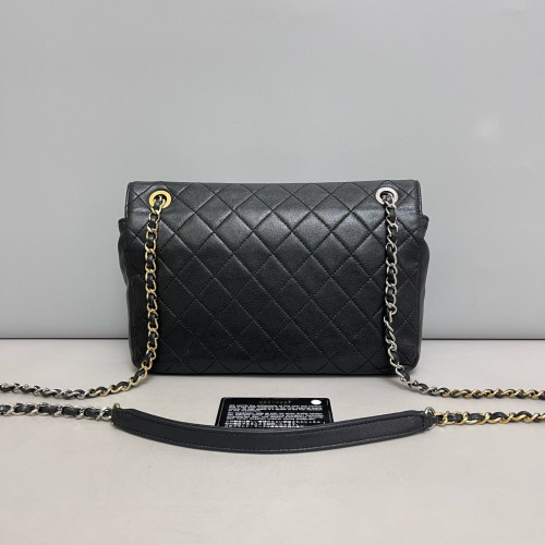 Chanel Quilted Flap Bag Calfskin Black