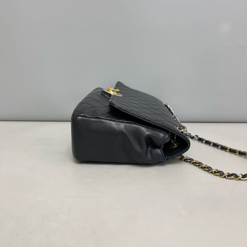 Chanel Quilted Flap Bag Calfskin Black