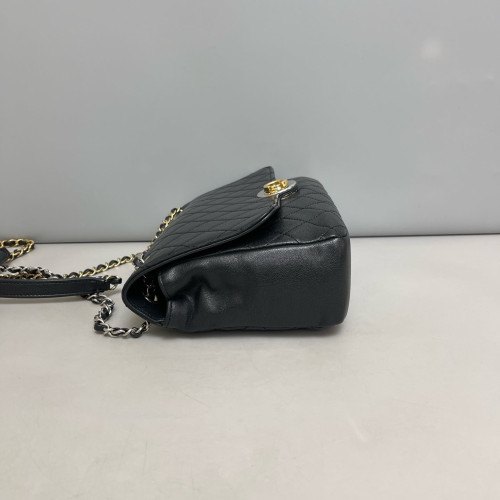 Chanel Quilted Flap Bag Calfskin Black