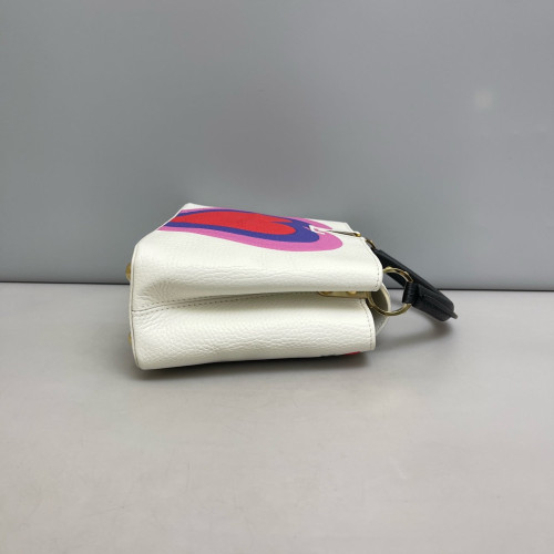 Louis Vuitton Capucines BB Calfskin White Black Pink