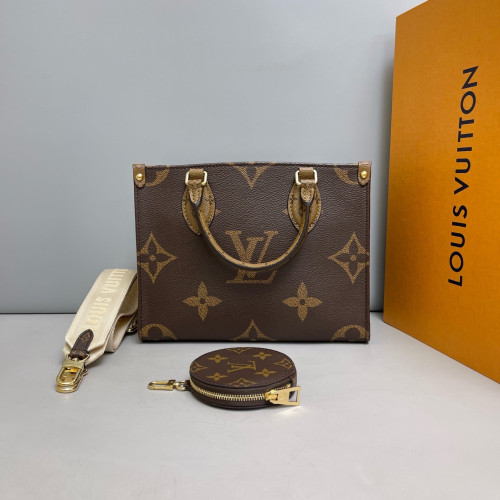 Louis Vuitton Onthego PM Reverse Monogram Giant Brown