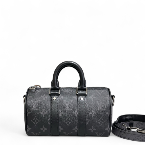 Louis Vuitton Keepall 25 Monogram Eclipse Black