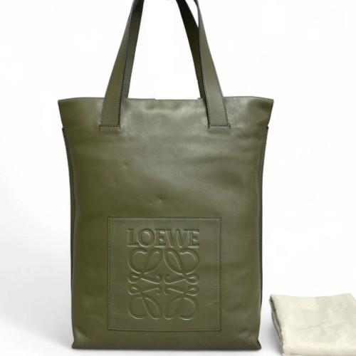 Loewe Shopping Tote Calfskin Green Loewe Shopping Tote Calfskin Green