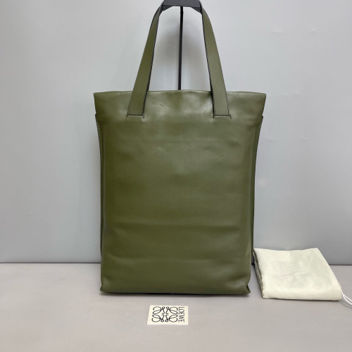 Loewe Shopping Tote Calfskin Green Loewe Shopping Tote Calfskin Green