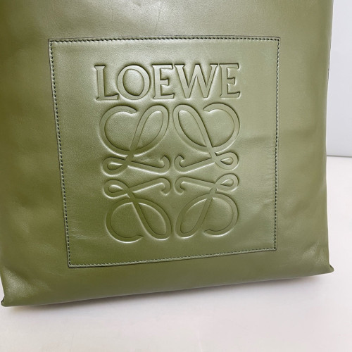 Loewe Shopping Tote Calfskin Green Loewe Shopping Tote Calfskin Green