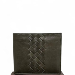 Bottega Veneta Coin Purse Lambskin Intrecciato Dark Green