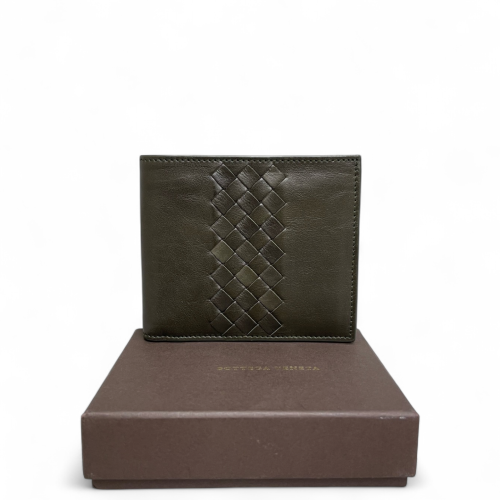 Bottega Veneta Coin Purse Lambskin Intrecciato Dark Green