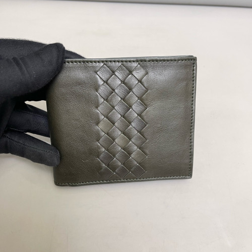 Bottega Veneta Coin Purse Lambskin Intrecciato Dark Green