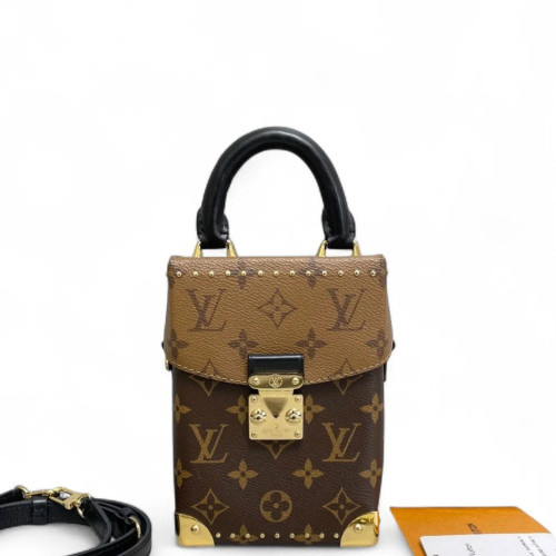 Louis Vuitton Camera Box Reverse Monogram Brown Black