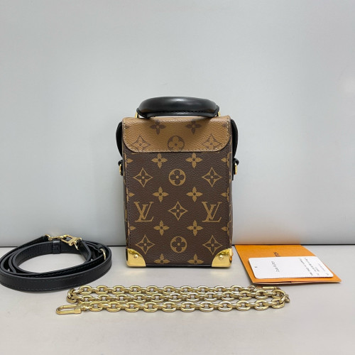 Louis Vuitton Camera Box Reverse Monogram Brown Black