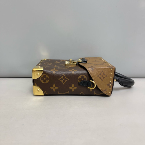 Louis Vuitton Camera Box Reverse Monogram Brown Black