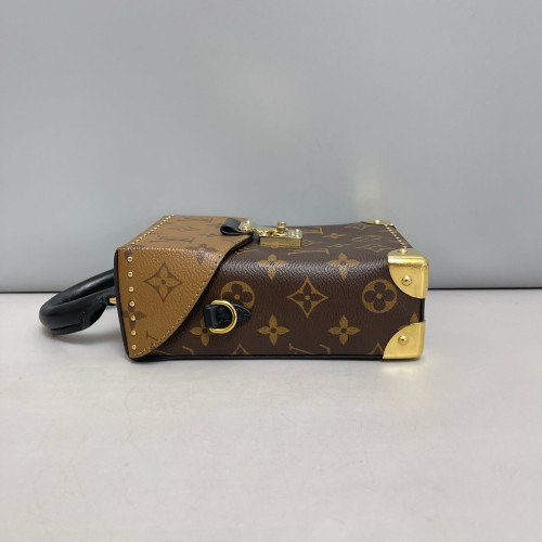 Louis Vuitton Camera Box Reverse Monogram Brown Black