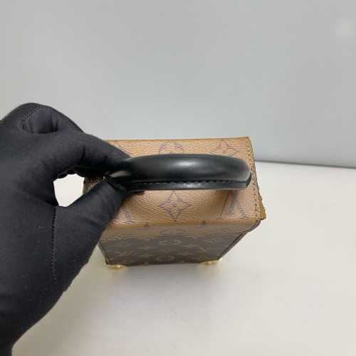 Louis Vuitton Camera Box Reverse Monogram Brown Black