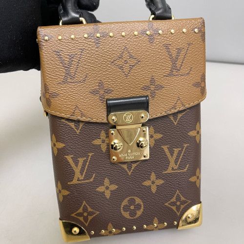 Louis Vuitton Camera Box Reverse Monogram Brown Black