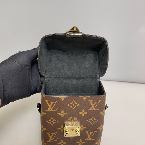 Louis Vuitton Camera Box Reverse Monogram Brown Black