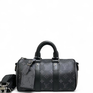 Louis Vuitton Keepall 25 Monogram Eclipse Black