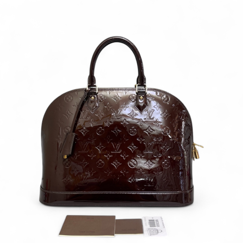 Louis Vuitton Alma GM Vernis Amarante