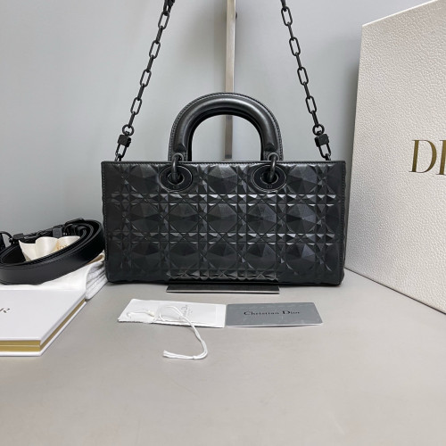 Dior Medium Lady D-Joy Lady Dior Calfskin Black