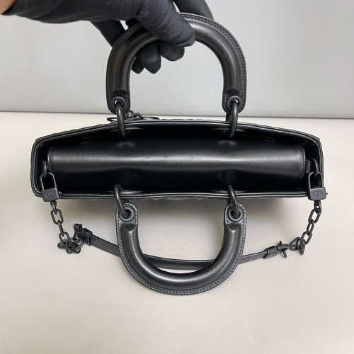Dior Medium Lady D-Joy Lady Dior Calfskin Black
