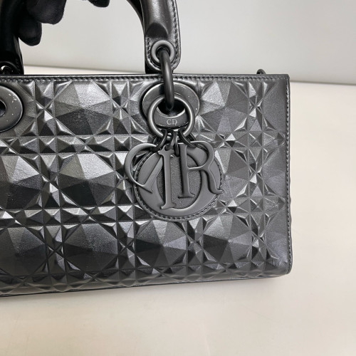 Dior Medium Lady D-Joy Lady Dior Calfskin Black