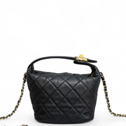 Chanel Quilted Small Perfect Meeting Hobo Lambskin Black Chanel Quilted Small Perfect Meeting Hobo Lambskin Black