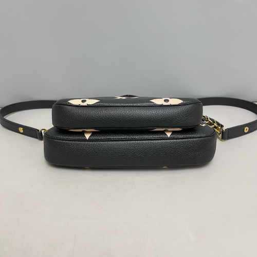 Louis Vuitton Multi Pochette Accessories Empreinte Monogram Giant Black White