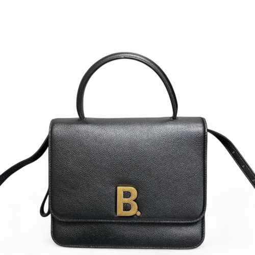 Balenciaga Two-Way Bag Calfskin Black