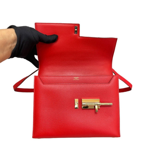 Hermes Verrou 23 Epsom 53 Rouge Vif Hermes Verrou 23 Epsom 53 Rouge Vif