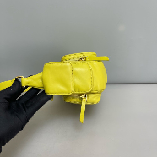 Miu Miu Pocket Bag Lambskin Yellow