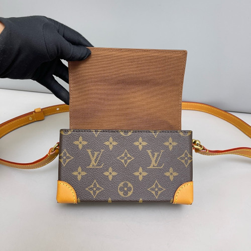 Louis Vuitton Steamer Wearable Wallet Monogram Brown
