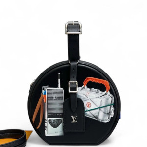 Louis Vuitton Petite Boite Chapeau Calfskin Black
