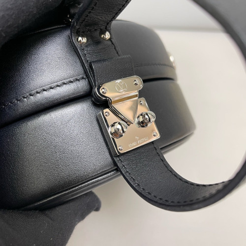 Louis Vuitton Petite Boite Chapeau Calfskin Black