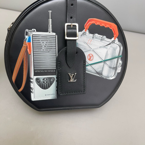 Louis Vuitton Petite Boite Chapeau Calfskin Black