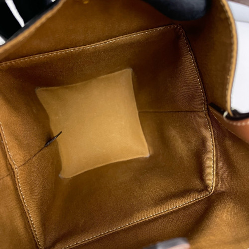 Celine Box Bag Triomphe Black Brown