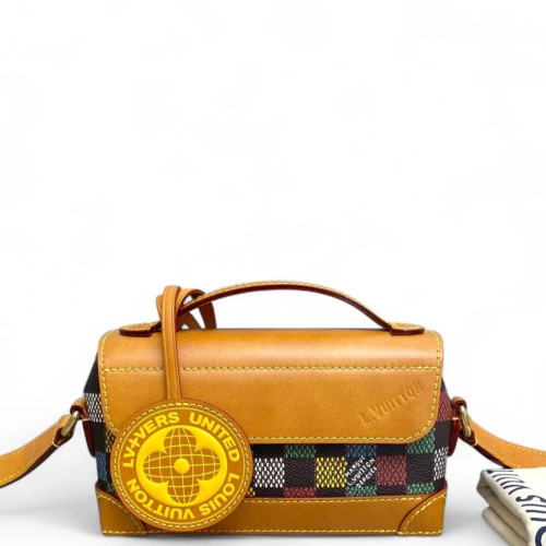 Louis Vuitton Shoulder Bag Damier Pop Brown