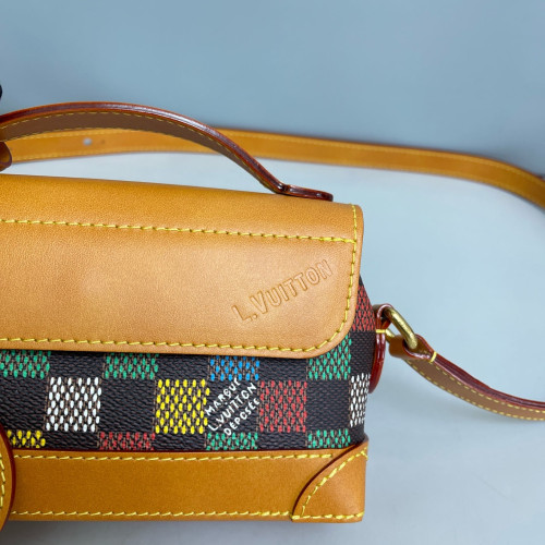Louis Vuitton Shoulder Bag Damier Pop Brown