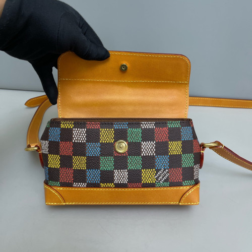 Louis Vuitton Shoulder Bag Damier Pop Brown