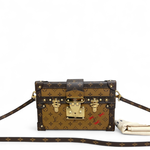 Louis Vuitton Petite Malle Reverse Monogram Tan Brown Louis Vuitton Petite Malle Reverse Monogram Tan Brown