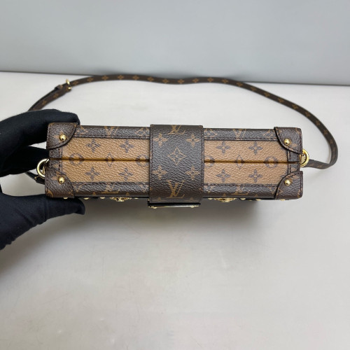 Louis Vuitton Petite Malle Reverse Monogram Tan Brown Louis Vuitton Petite Malle Reverse Monogram Tan Brown