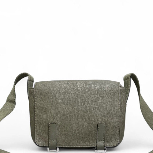 Loewe Xs Military Messenger Grained Calfskin Kaki Loewe Xs Military Messenger Grained Calfskin Kaki