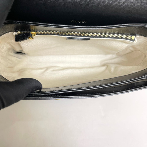 Gucci Small Horsebit 1955 Calfskin White Yellow Black
