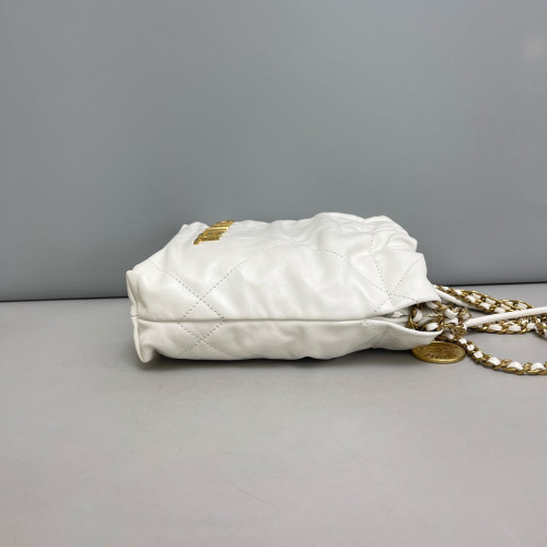 Chanel Quilted Mini 22 Calfskin White